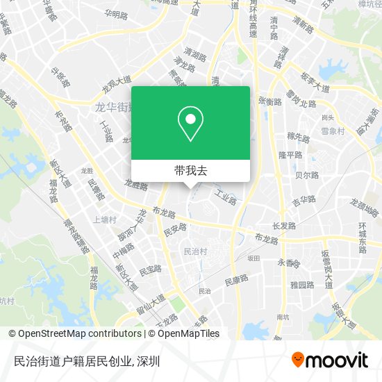 民治街道户籍居民创业地图