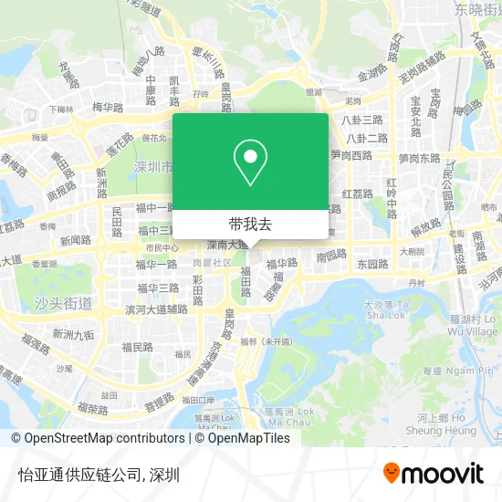 怡亚通供应链公司地图
