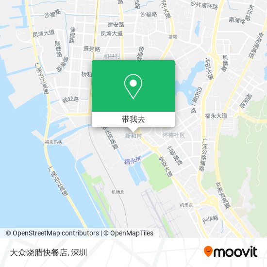 大众烧腊快餐店地图