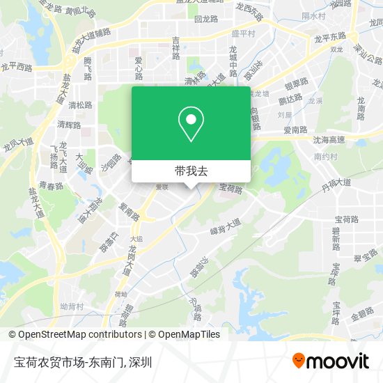 宝荷农贸市场-东南门地图