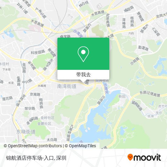 锦航酒店停车场-入口地图