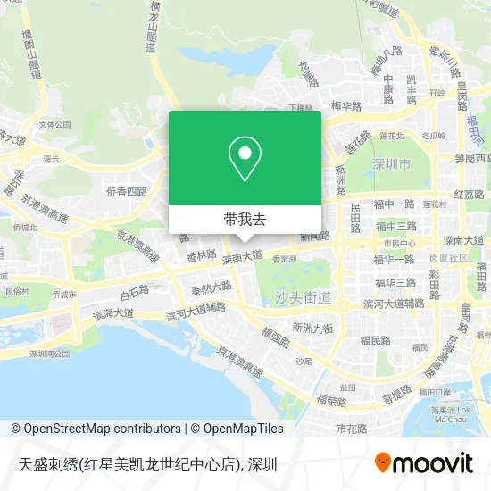 天盛刺绣(红星美凯龙世纪中心店)地图