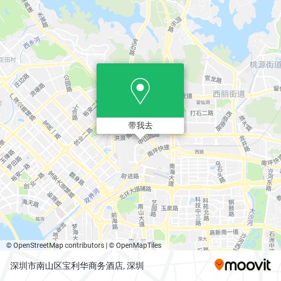 深圳市南山区宝利华商务酒店地图