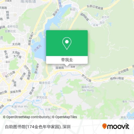 自助图书馆(174金色年华家园)地图