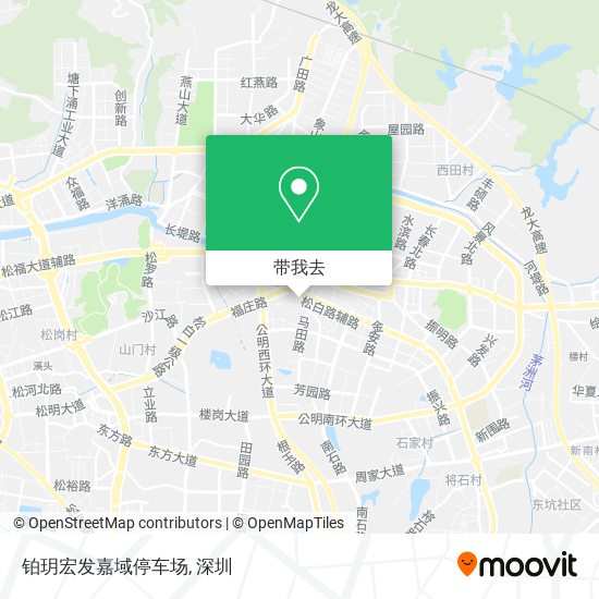 铂玥宏发嘉域停车场地图