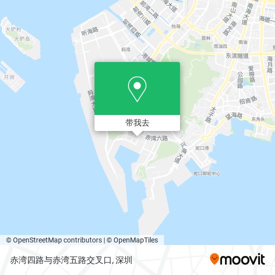 赤湾四路与赤湾五路交叉口地图