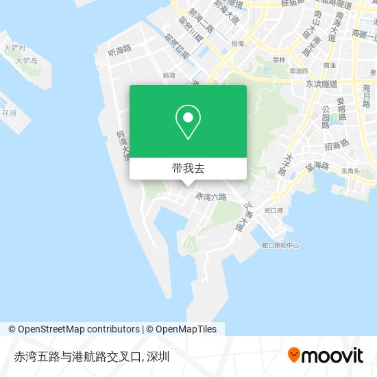 赤湾五路与港航路交叉口地图