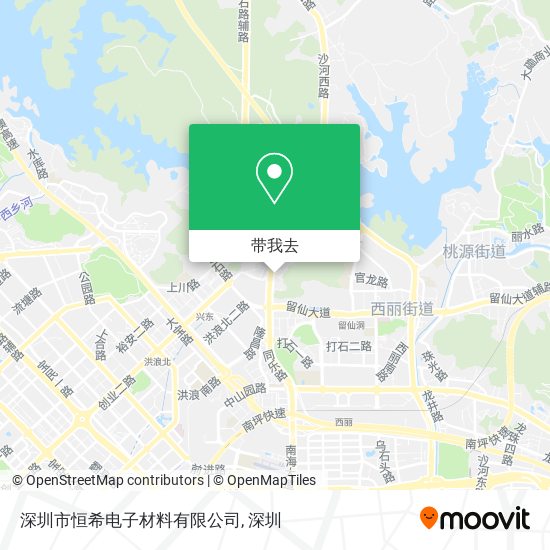 深圳市恒希电子材料有限公司地图