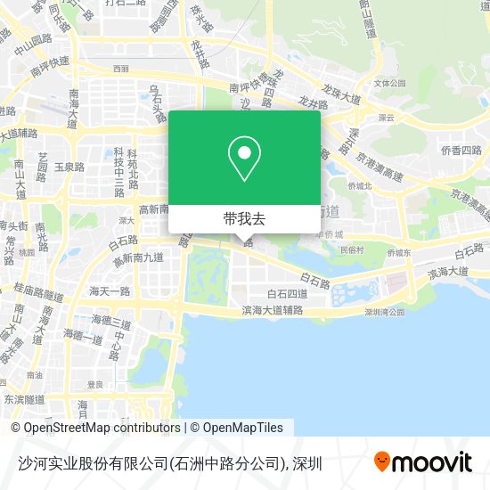 沙河实业股份有限公司(石洲中路分公司)地图
