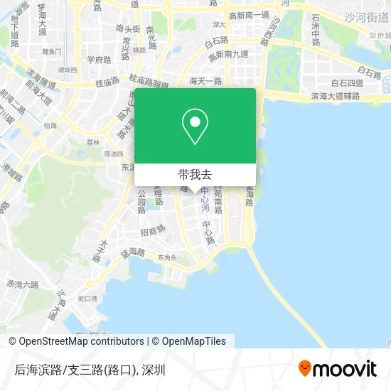 后海滨路/支三路(路口)地图