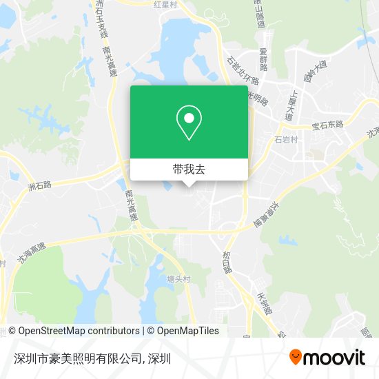 深圳市豪美照明有限公司地图