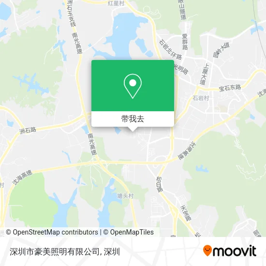 深圳市豪美照明有限公司地图