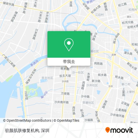 驻颜肌肤修复机构地图