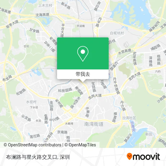 布澜路与星火路交叉口地图