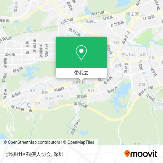 沙湖社区残疾人协会地图