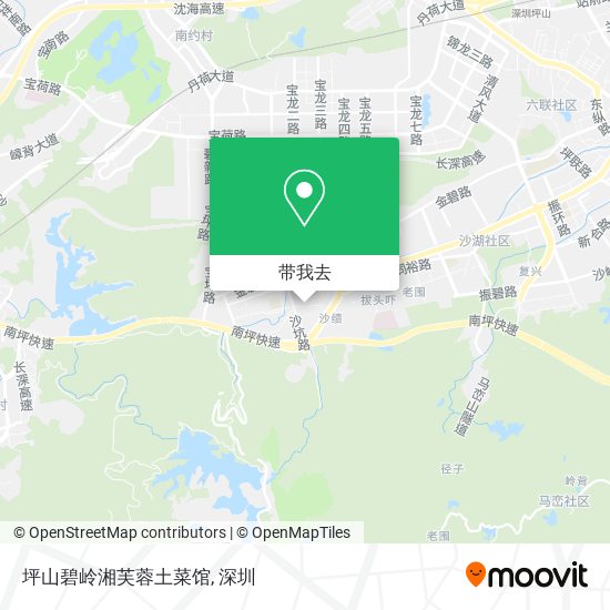 坪山碧岭湘芙蓉土菜馆地图