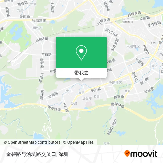 金碧路与汤坑路交叉口地图