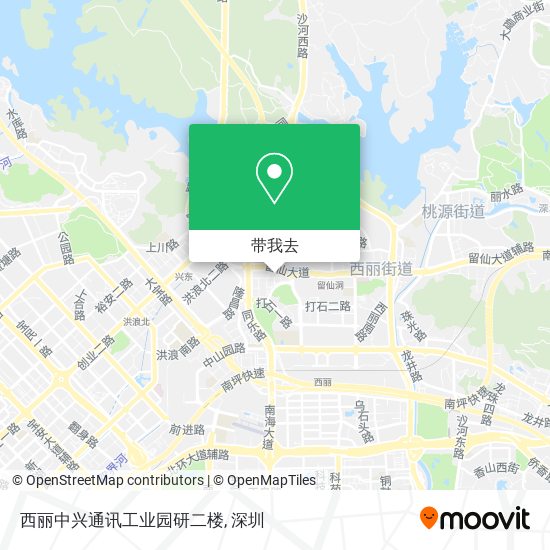 西丽中兴通讯工业园研二楼地图