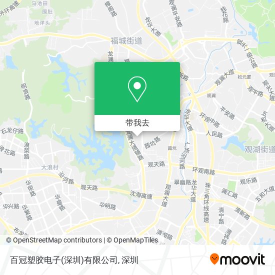百冠塑胶电子(深圳)有限公司地图