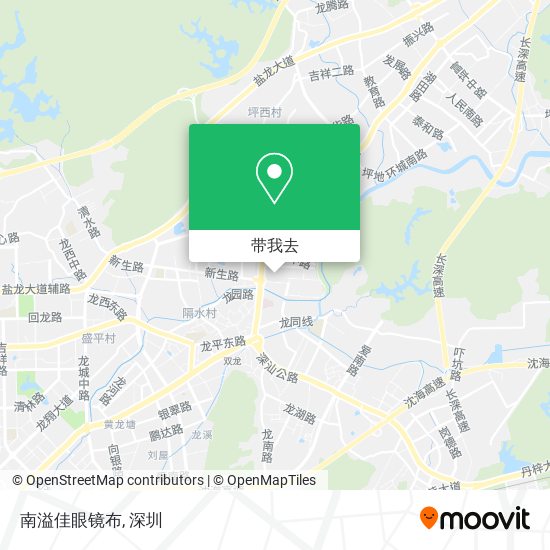 南溢佳眼镜布地图