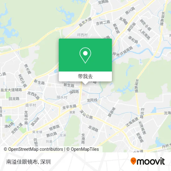南溢佳眼镜布地图