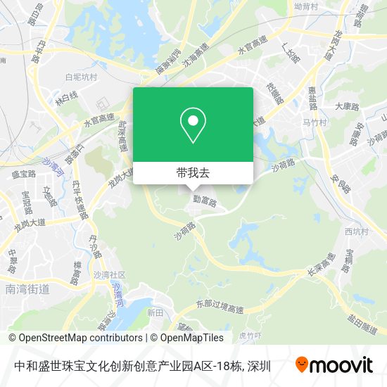 中和盛世珠宝文化创新创意产业园A区-18栋地图