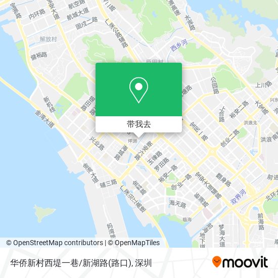 华侨新村西堤一巷/新湖路(路口)地图