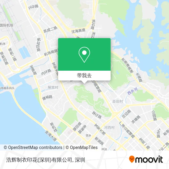 浩辉制衣印花(深圳)有限公司地图