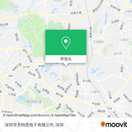 深圳市安特思电子有限公司地图