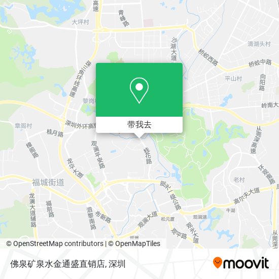 佛泉矿泉水金通盛直销店地图
