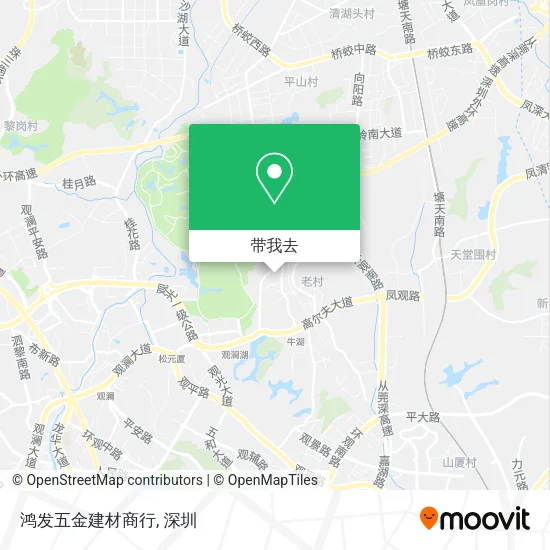 鸿发五金建材商行地图
