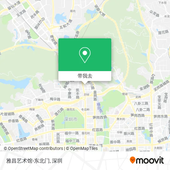 雅昌艺术馆-东北门地图