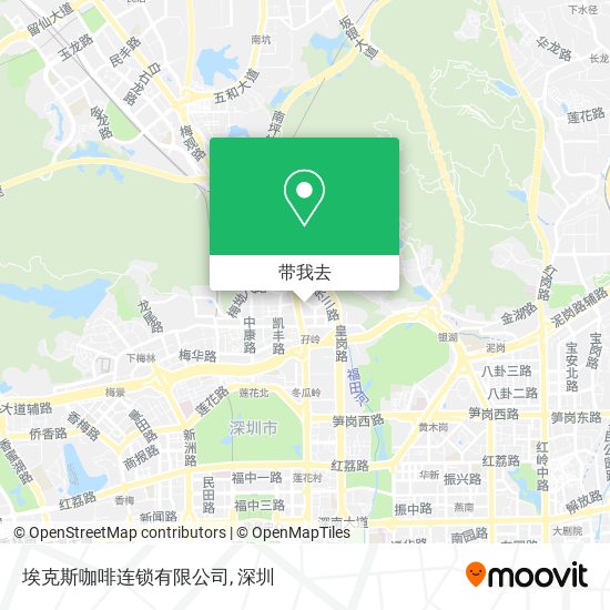 埃克斯咖啡连锁有限公司地图