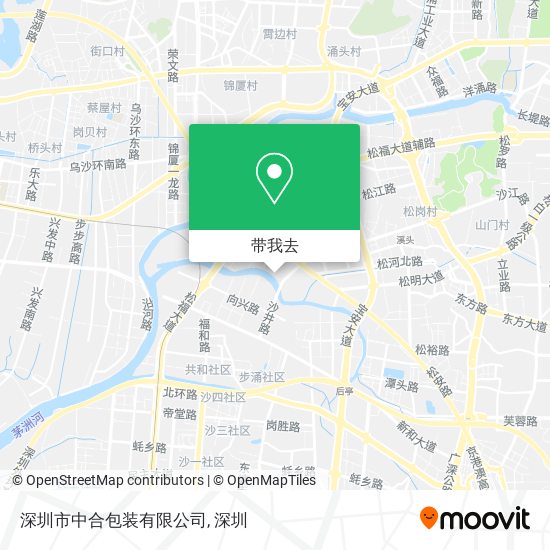 深圳市中合包装有限公司地图