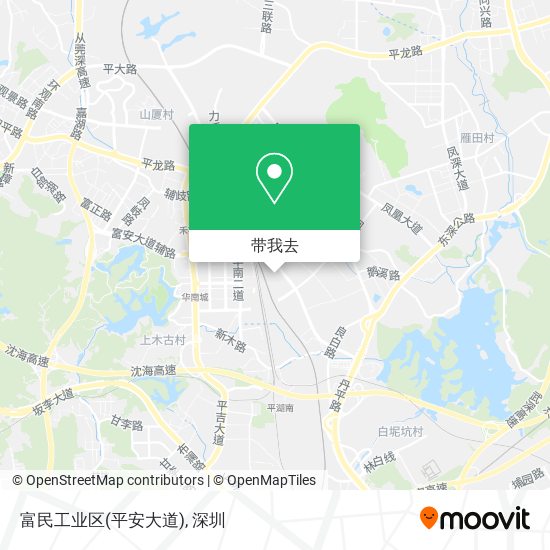 富民工业区(平安大道)地图