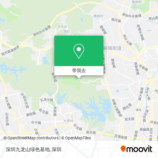 深圳九龙山绿色基地地图