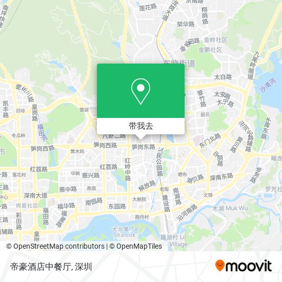 帝豪酒店中餐厅地图