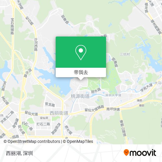 西丽湖地图