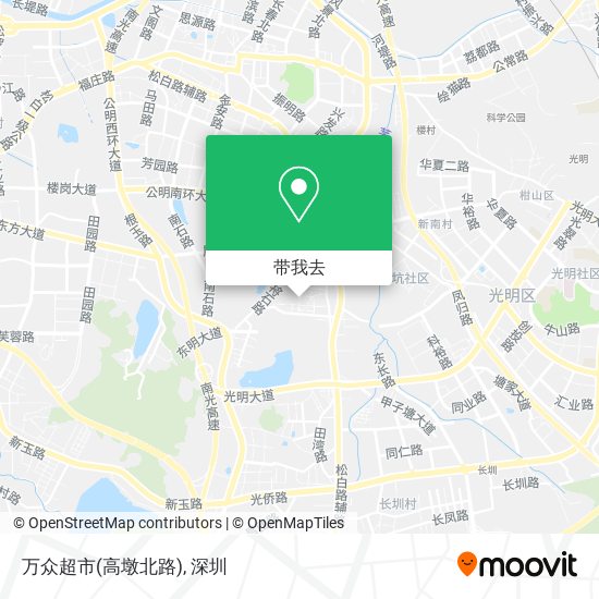 万众超市(高墩北路)地图