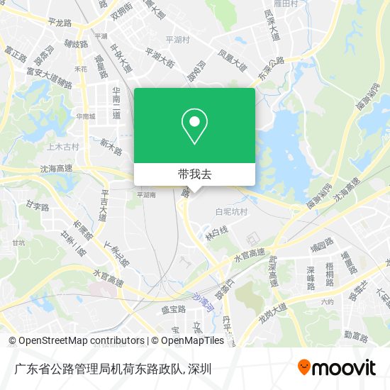 广东省公路管理局机荷东路政队地图