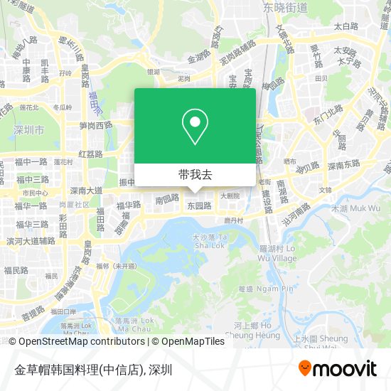 金草帽韩国料理(中信店)地图