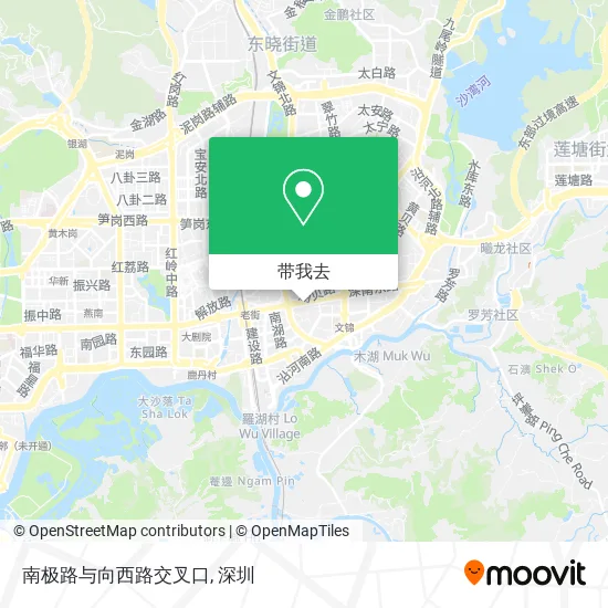 南极路与向西路交叉口地图