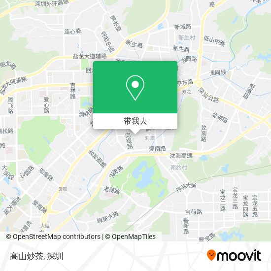 高山炒茶地图