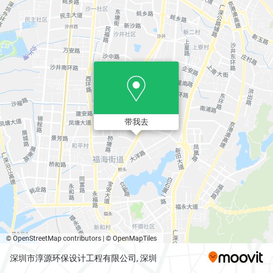 深圳市淳源环保设计工程有限公司地图