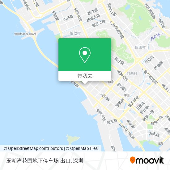 玉湖湾花园地下停车场-出口地图