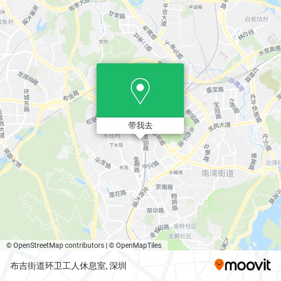 布吉街道环卫工人休息室地图