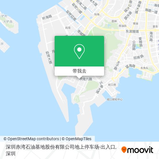深圳赤湾石油基地股份有限公司地上停车场-出入口地图