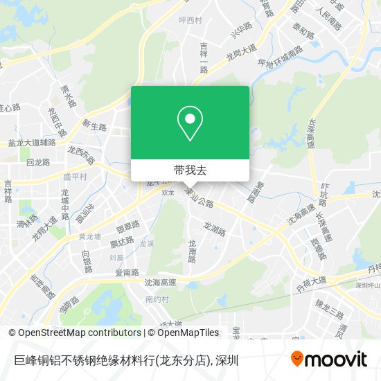 巨峰铜铝不锈钢绝缘材料行(龙东分店)地图