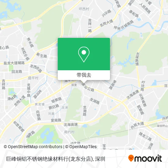 巨峰铜铝不锈钢绝缘材料行(龙东分店)地图