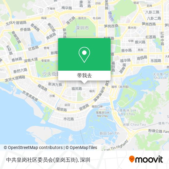 中共皇岗社区委员会(皇岗五街)地图